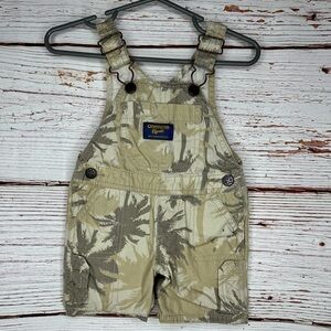 Oshkosh Shortall Tan 6 Months Summer Palm Trees